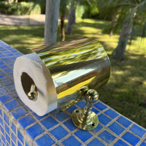 Solid Brass Toilet Paper Holder