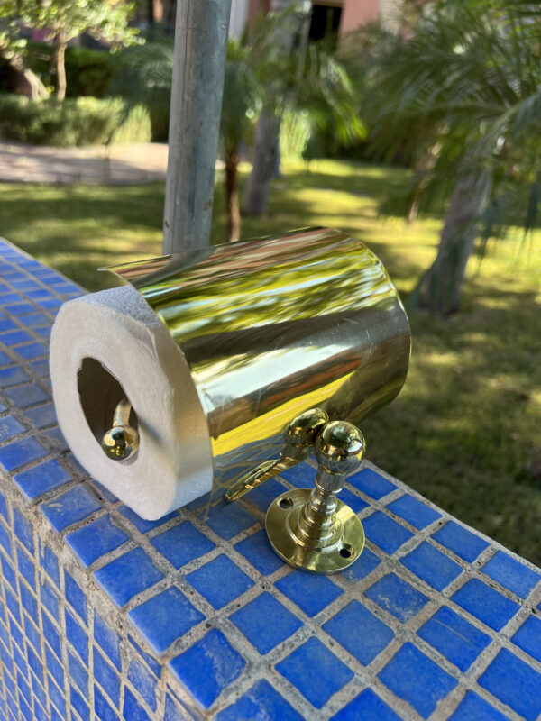 Solid Brass Toilet Paper Holder