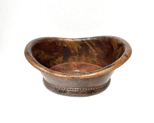 Copper Vessel Sink Tub Style, Handmade Copper Bathroom Vessel Sink, Hammered Copper Sink Tub Style My Store