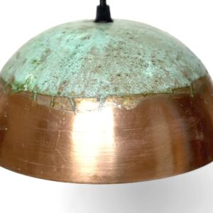 Green Patina Copper Pendant Light, Oxidized Copper Farmhouse Dome Pendant Light My Store