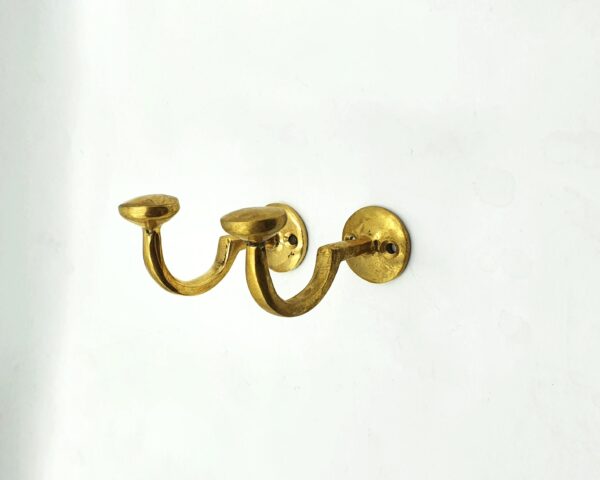 Solid Brass Coat Hooks, Unlacquered Bathroom Towel Hooks, Brass Wall Hook, Solid Brass Hooks, Robe Hook & Wall Towel Hanger - Image 3