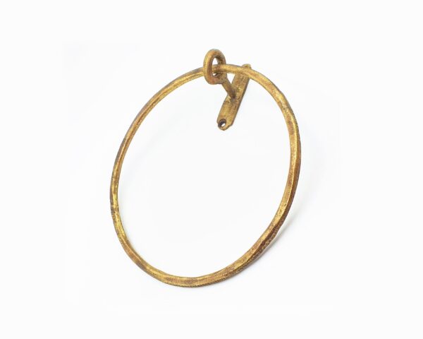 Solid Brass Towel Ring Holder, Bathroom Ring Circle Towel Holder, Solid Brass Wall Rack, Unlacquered Brass Bathroom Towel Ring Holder