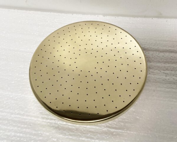 Unlacquered Brass shower head, shower head, Brass shower head, outdoor shower head, outdoor Brass shower head - Image 2