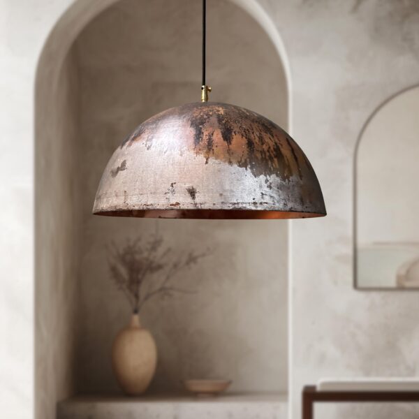 Rustic Copper Farmhouse Light Fixture, Oxidized Copper Ceiling Light, Copper Kitchen Island Pendant light Fixture